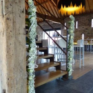 bloemen roels zaaldecoratie